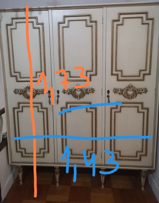 Guarda vestidos, 3 portas.