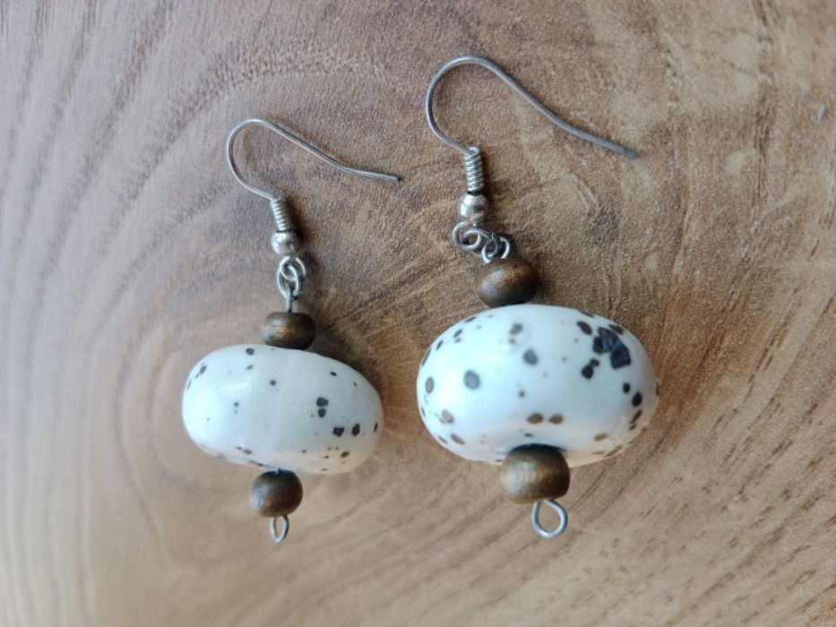 Kolczyki porcelanowe kule