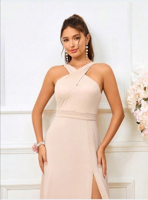Elegancka sukienka wieczorowa wesele studniówka S