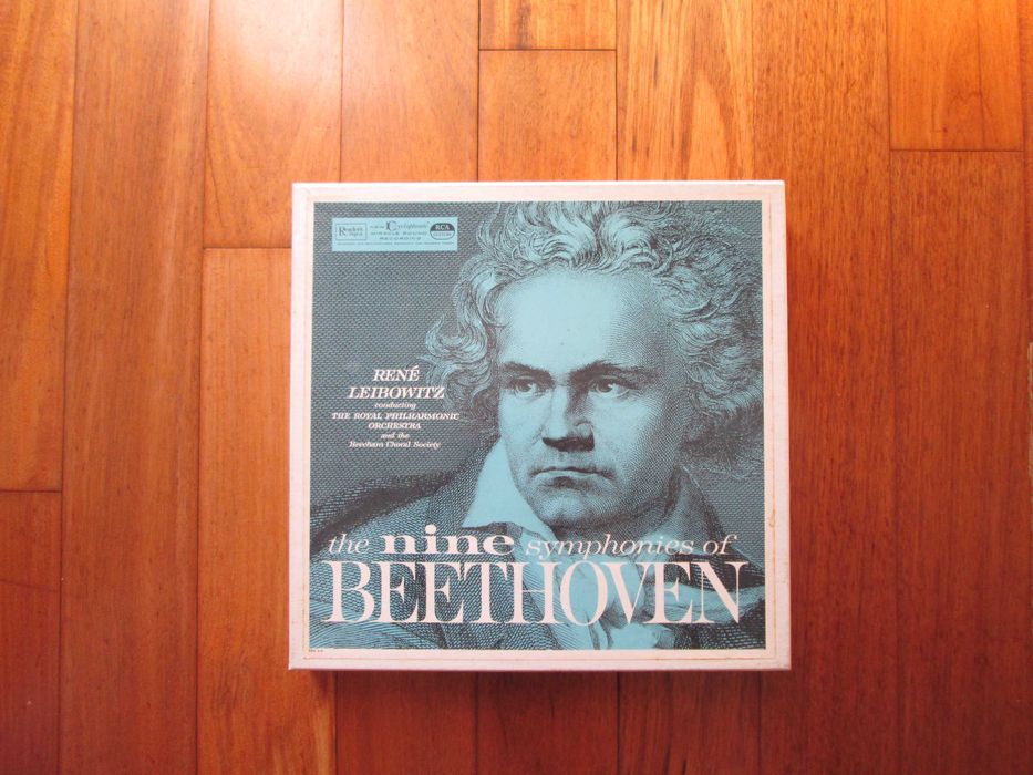 Caixa com 8 Discos Vinil LP Música Clássica - Beethoven