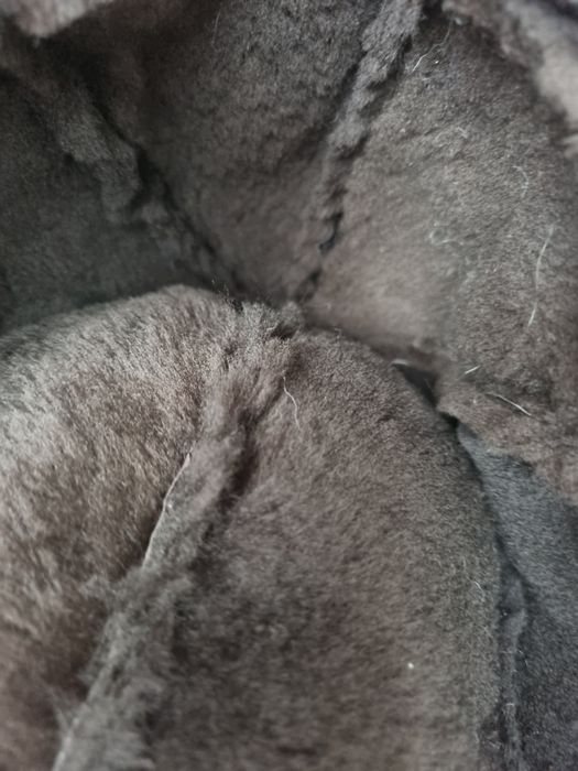 Skórzana czapka brązowa
