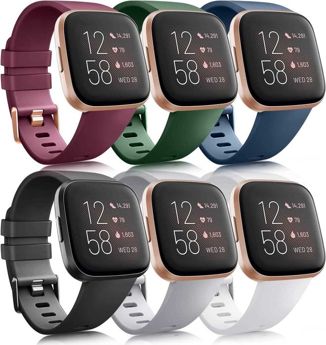 Paski sportowe do Fitbit Versa 2 / Versa/Versa Lite/Versa SE 6sztuk