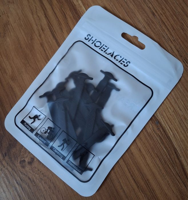 Новые силиконовые шнурки (чёрные)