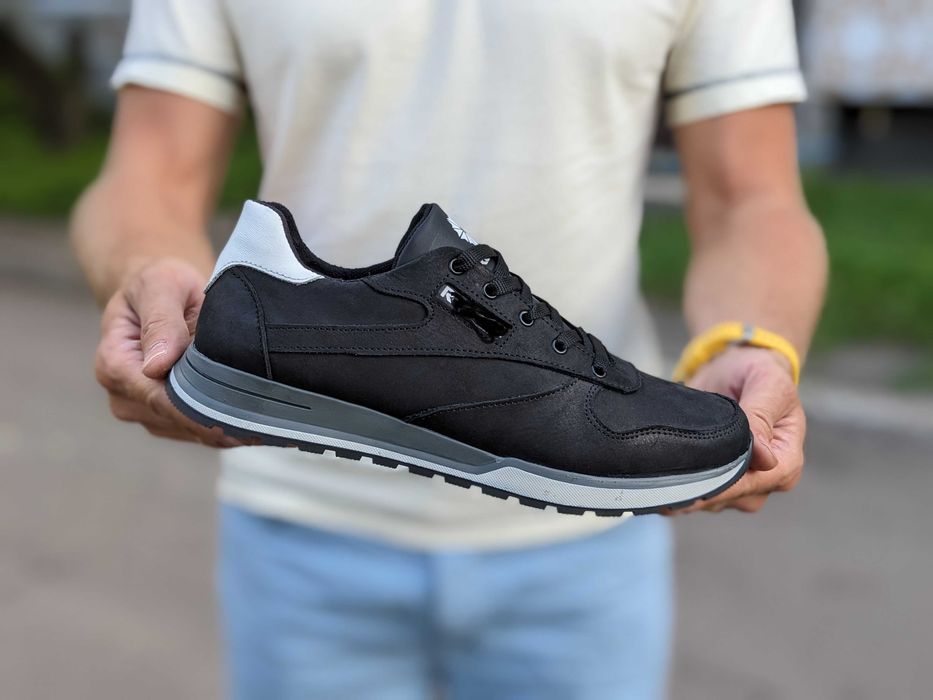 Чоловічі кросівки з натуральної шкіри Р.иб.ок осінь весна, топ якість