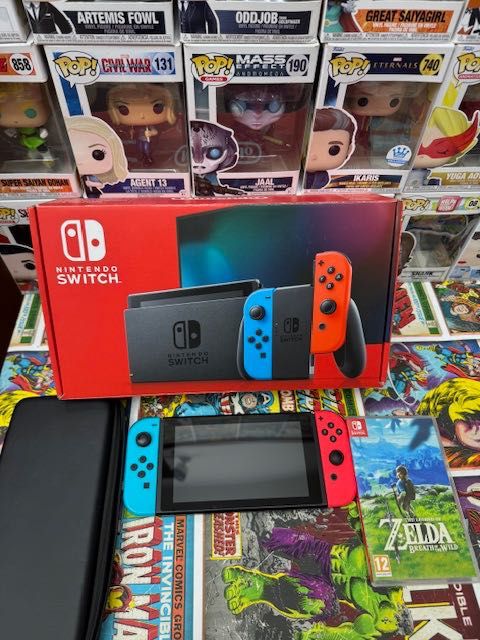 Nintendo Switch Zestaw+The Legend of Zelda+Karta 128gb+Etui Gwarancja 12m Szczecin Ufogames