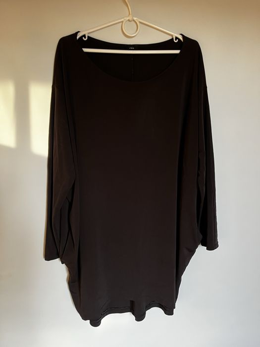 Длинная черная туника FOX большого размера , подойдет для беременных