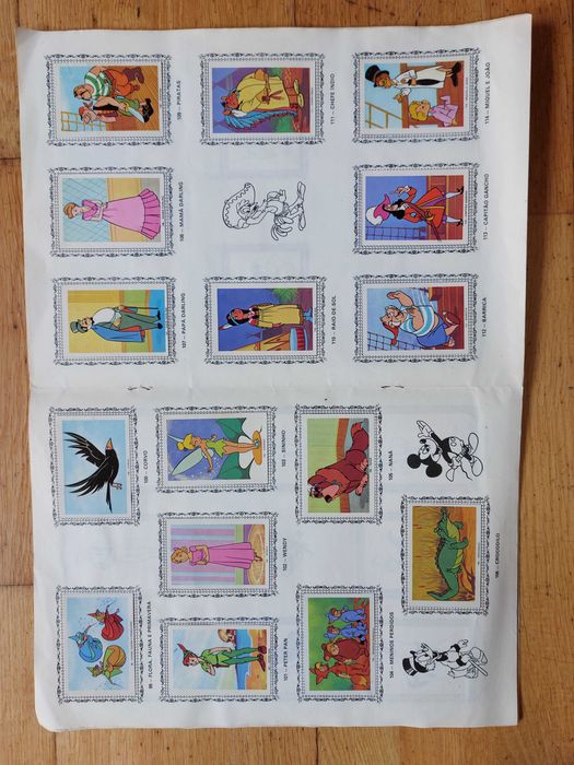 Caderneta de cromos "Galeria Walt Disney" - Completa