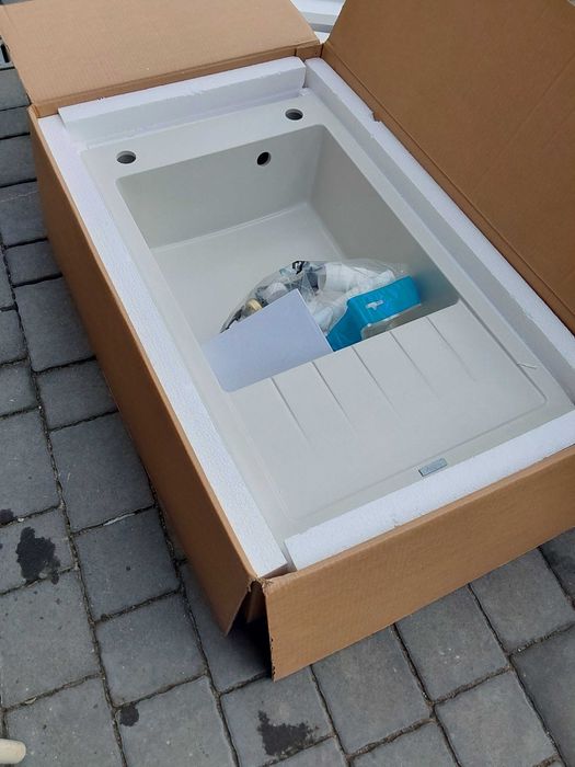 Zlewozmywak jenokomorowy granit NOWY