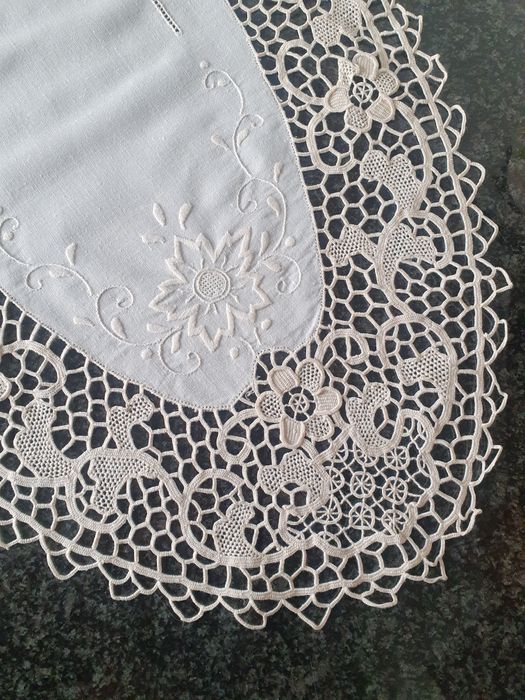 Conj 3 naperons Burano