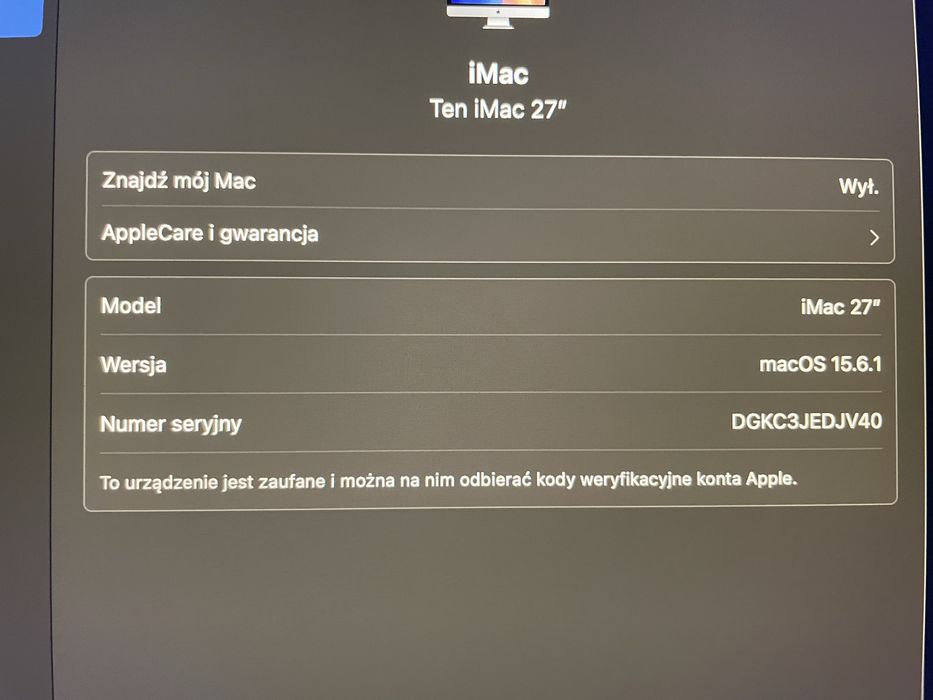 iMac, Retina 5K, 27-inch, 2019