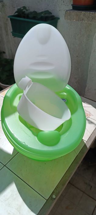 Sanita/ bacio plástico verde e branco