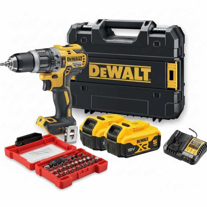Wiertarko-wkrętarka Dewalt DCD796P2 70 Nm 2x5AH ładowarka Bity Mocna