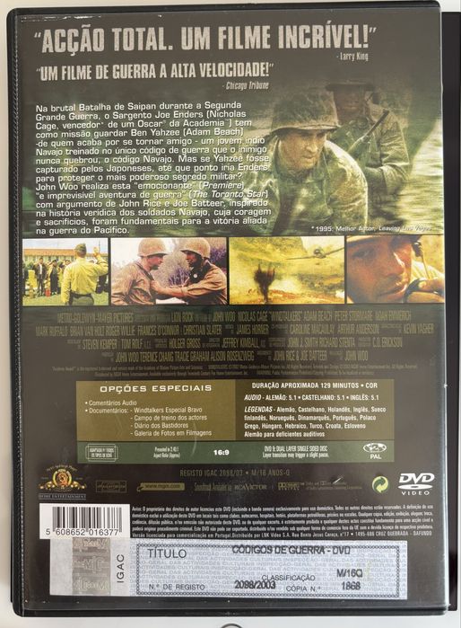 DVD "War Codes"64739210524546121