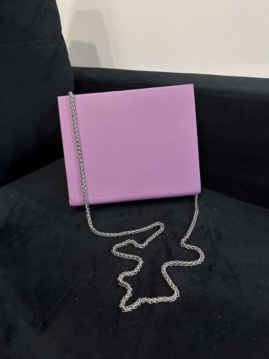 Сумочка - клатч з дерева, шкіри і замшу