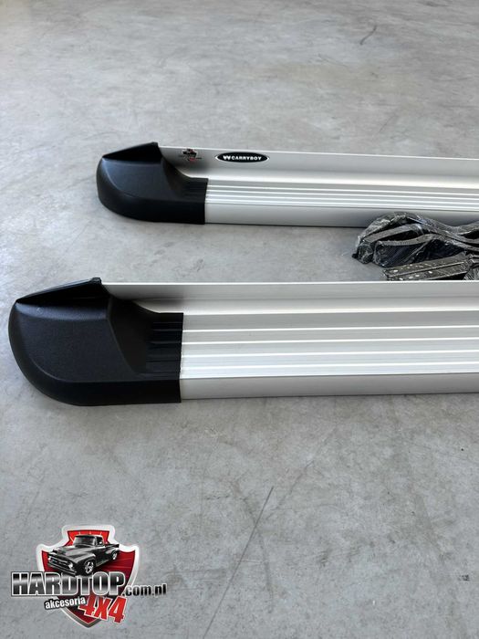 Progi Stopnie Boczne do wsiadania Aluminiowe Toyota Hilux 2015 - 2025+