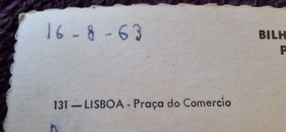 Postais antigos Lisboa anos 50 e 60