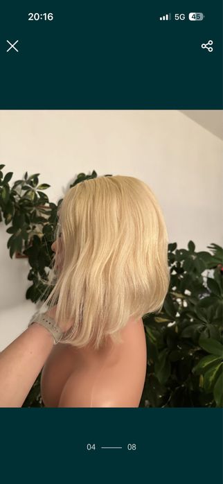 Peruka 100% wlosy naturalne ludzkie