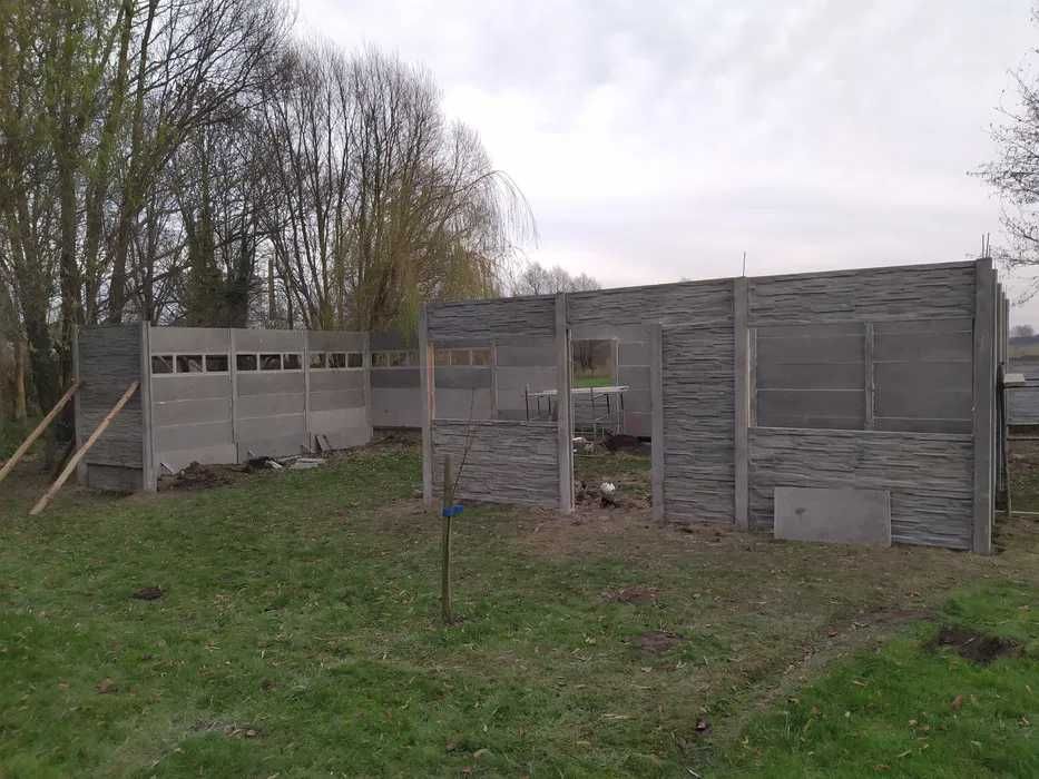 Garaż Wiata Ogrodzenie betonowe  panelowe