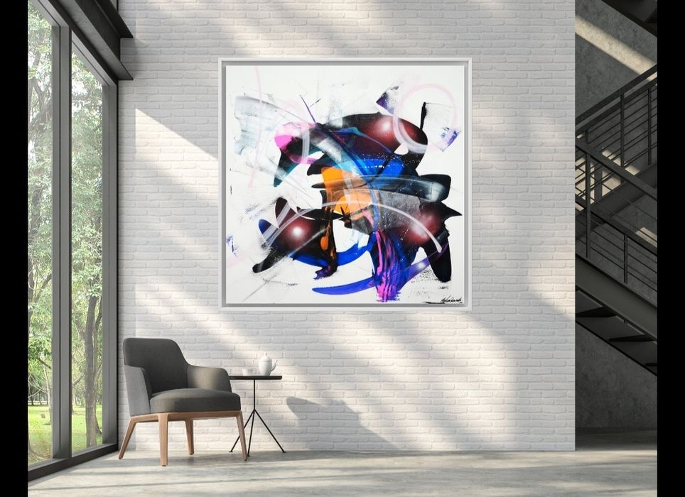 Parscha Mirghawameddin - pintura a acrílico sobre tela