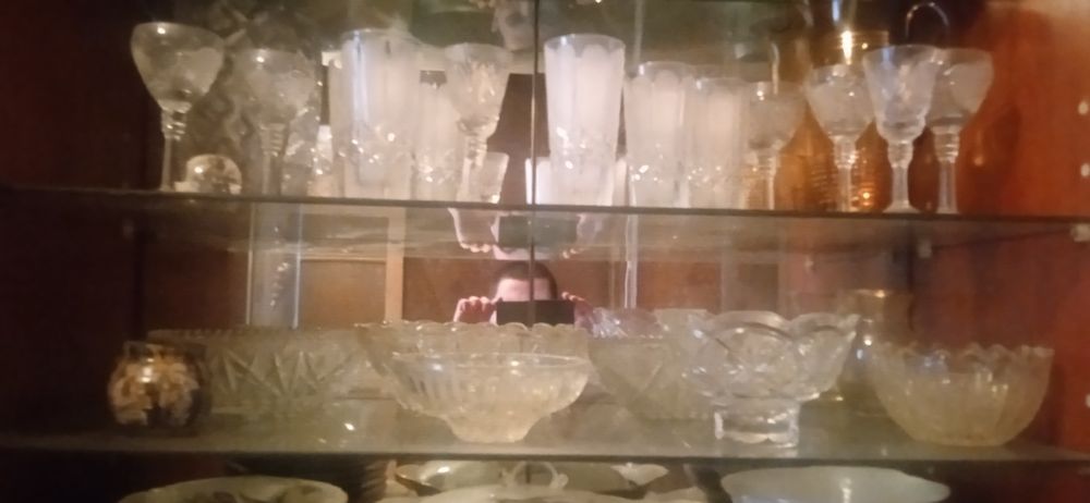 Хрусталь бокалы фужеры блюда для салатов