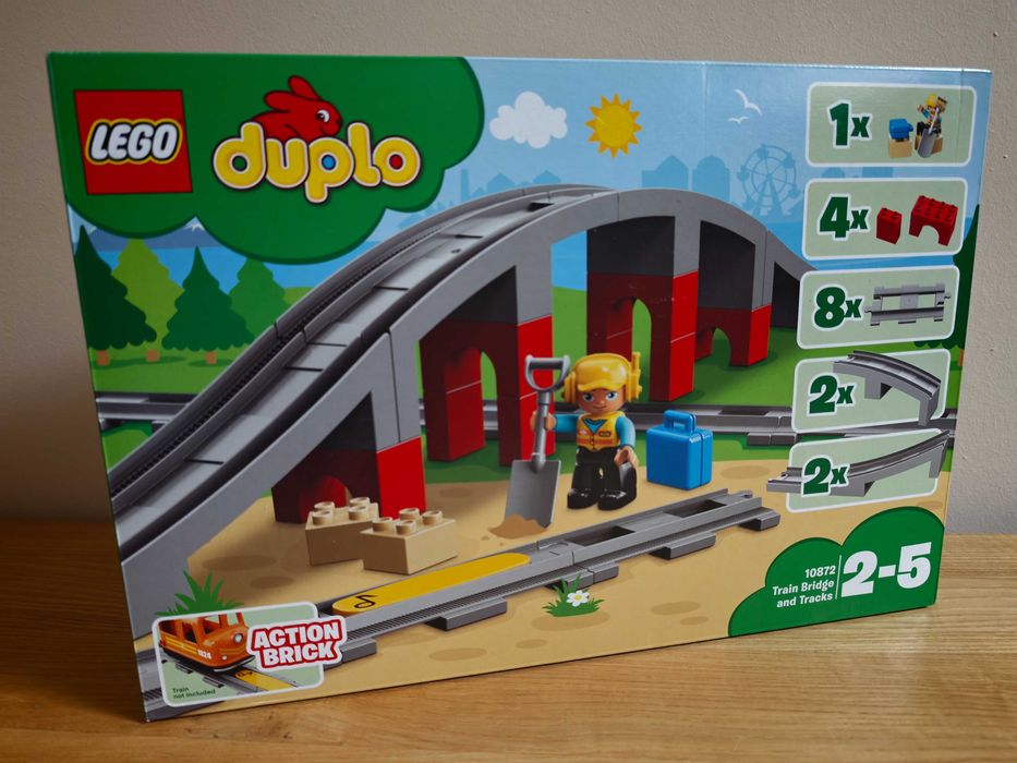 Lego DUPLO 10872 Tory kolejowe i wiadukt, stan nowy