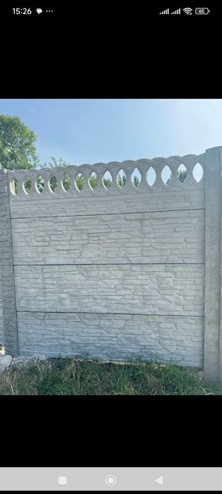 Єврозабор, бетонні огорожі, бетонні кільця.