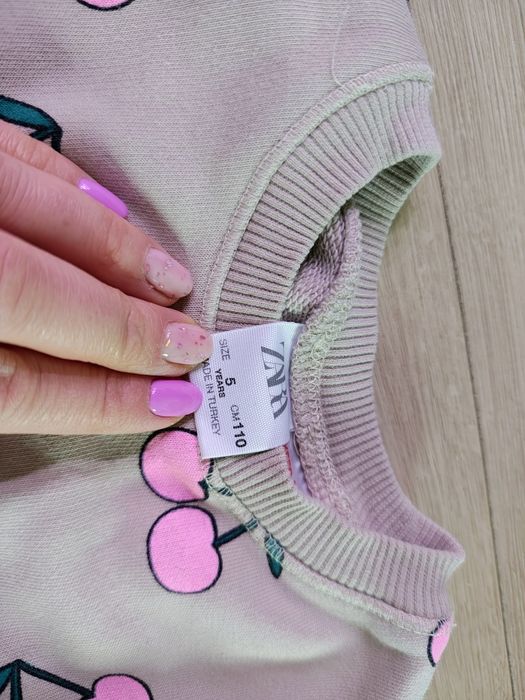 Bluza w wisienki dla dziewczynki Zara 110