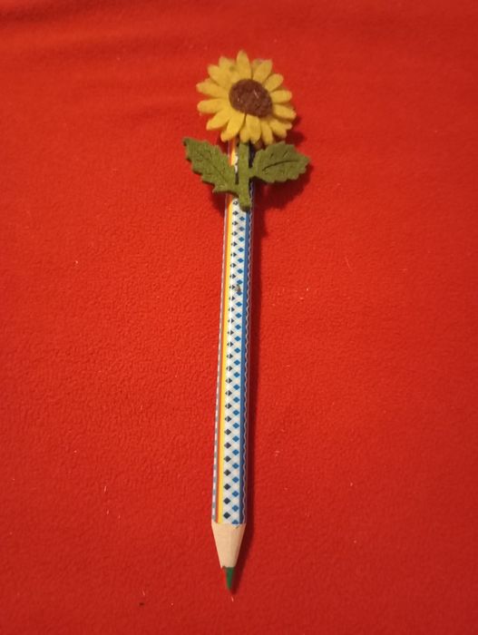 Lápis de cor usados