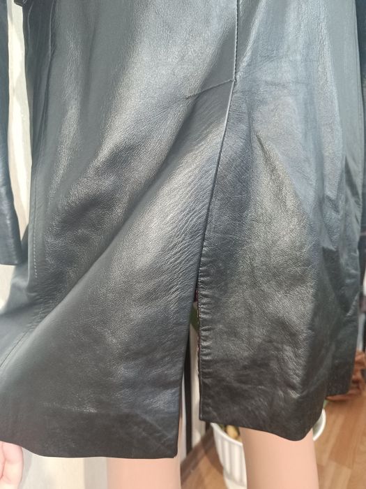 Плащ женский кожаный