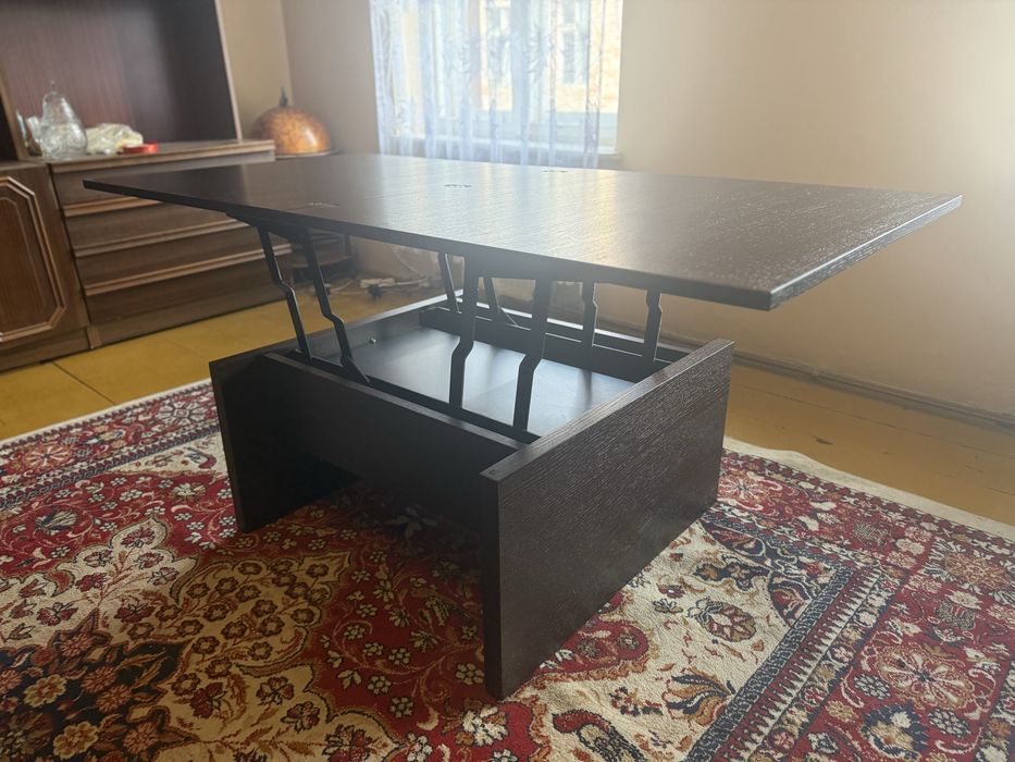 Ława rozkładana Meble Bydgoskie 80x80 / 160x80 cm – stan idealny