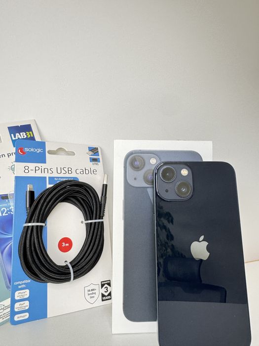 iPhone 13 | 128GB | Midnight (Ciemny / Północ) | 87% Bateria | BOX | Łódź | Stan Igła!