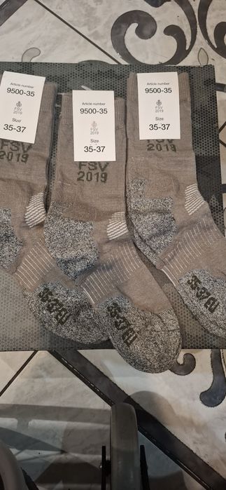 Zimowe wełniane skarpety wojskowe r 38-39 3 pary