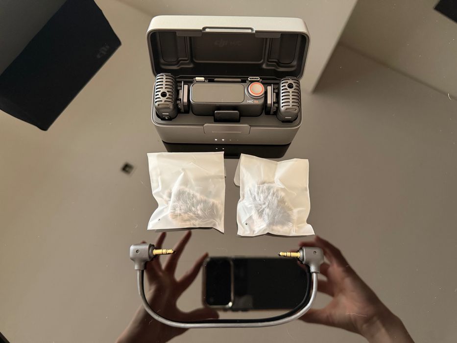 DJI Mic 2 (2 TX + 1 RX + estojo) nunca usado, completo