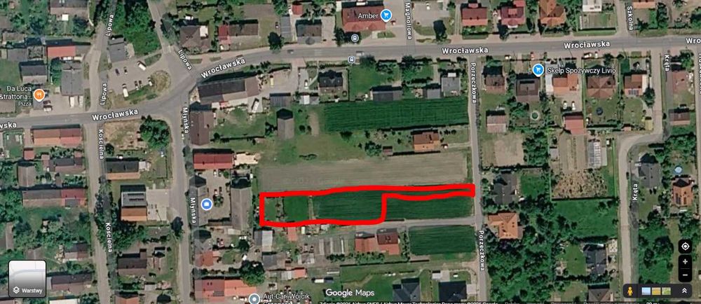 Działka Budowlana 1436 m² Brzezia Łąka ul. Porzeczkowa - Widok 2