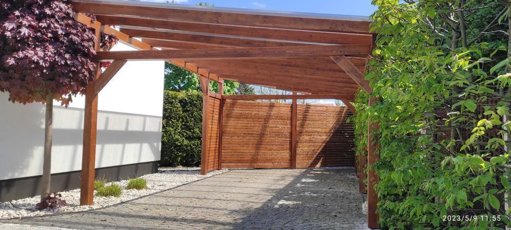 Zadaszenie tarasu taras wiata altana pergola pergola tarasowa pergola ogrodowa taras drewniany carport zabudowa tarasu oranżeria ogród zimowy