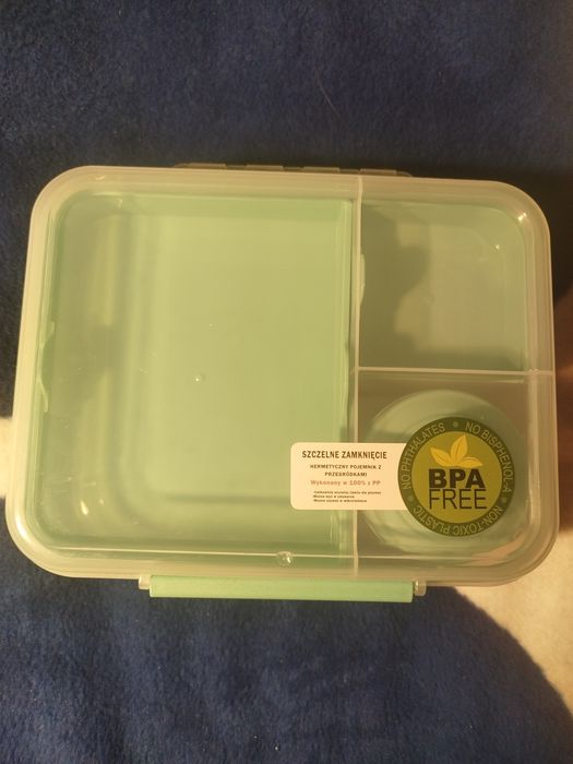 Pojemnik na żywność jedzenie lunchbox pudełko z przegródkami do pracy szkoły