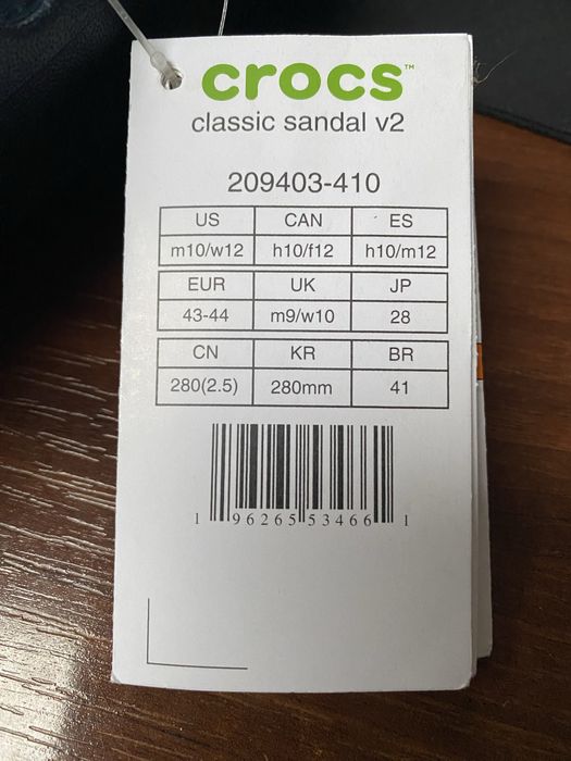 Męskie klapki Crocs rozm 43/44