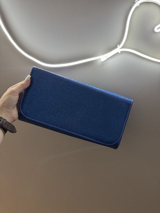 Клатч. Сумка. Синя. Електрик. Синій.
