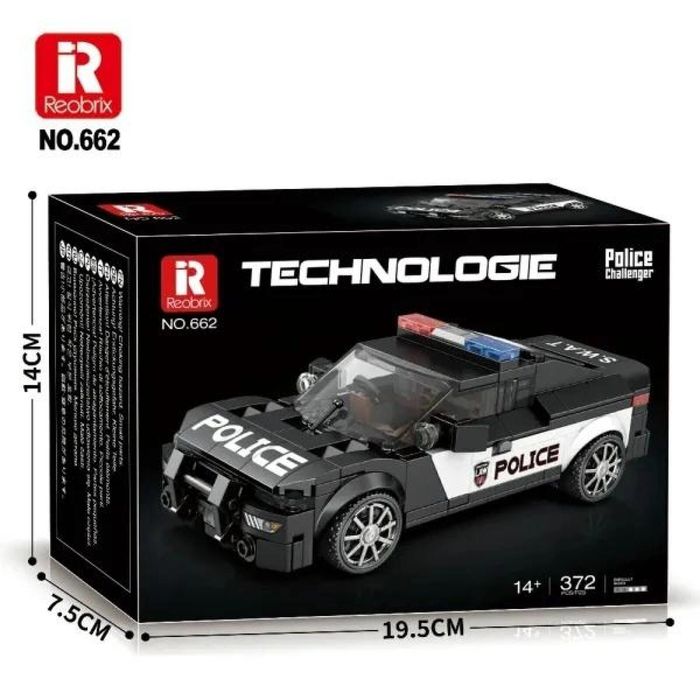 Klocki Police Car 372el ,195x140 mm