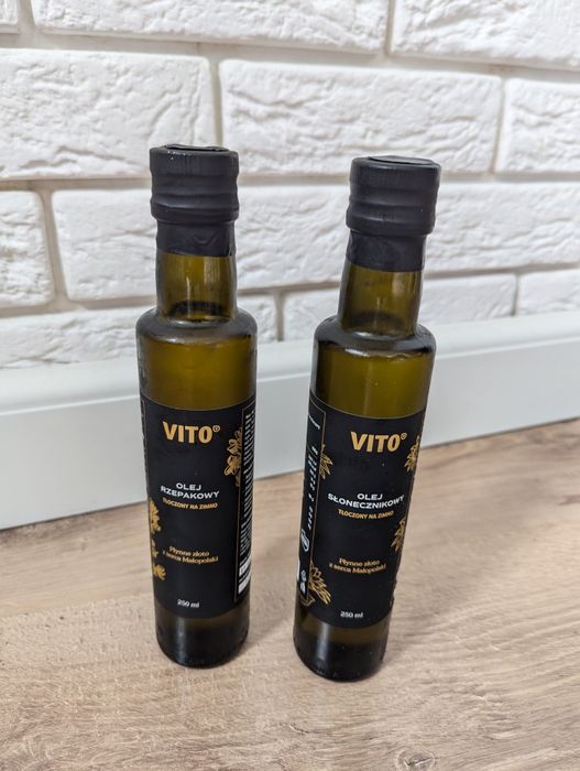 Olej rzepakowy i słonecznikowy tłoczone na zimno 2x250ml