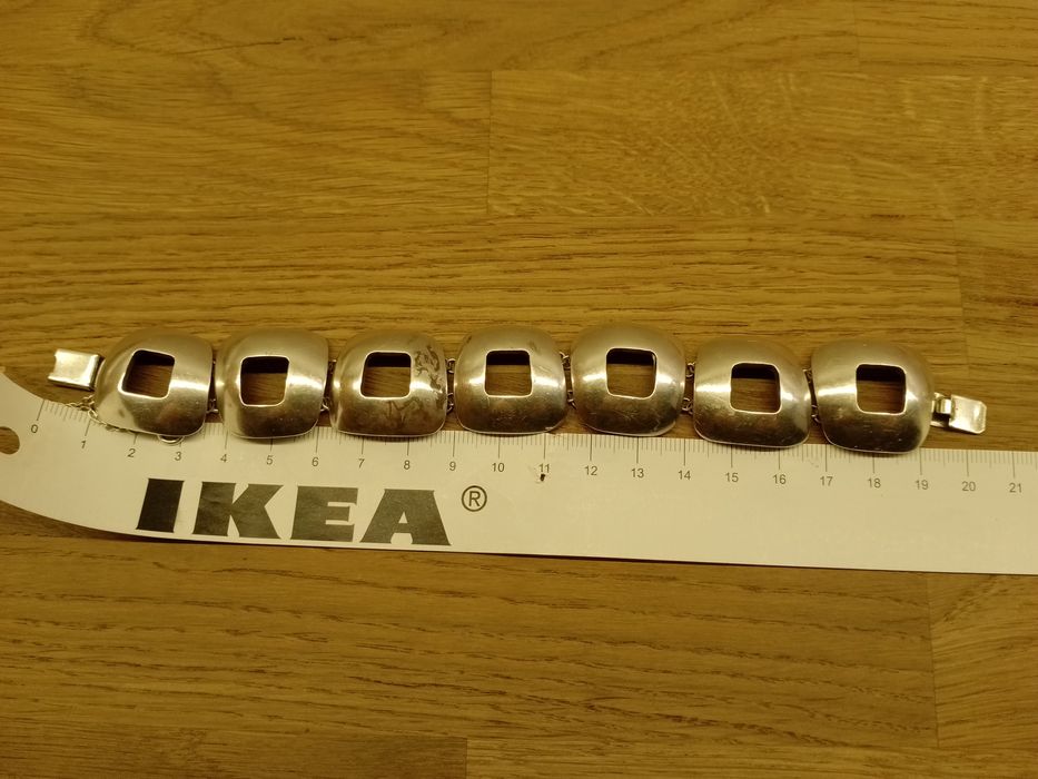 Piękna srebrna bransoletka