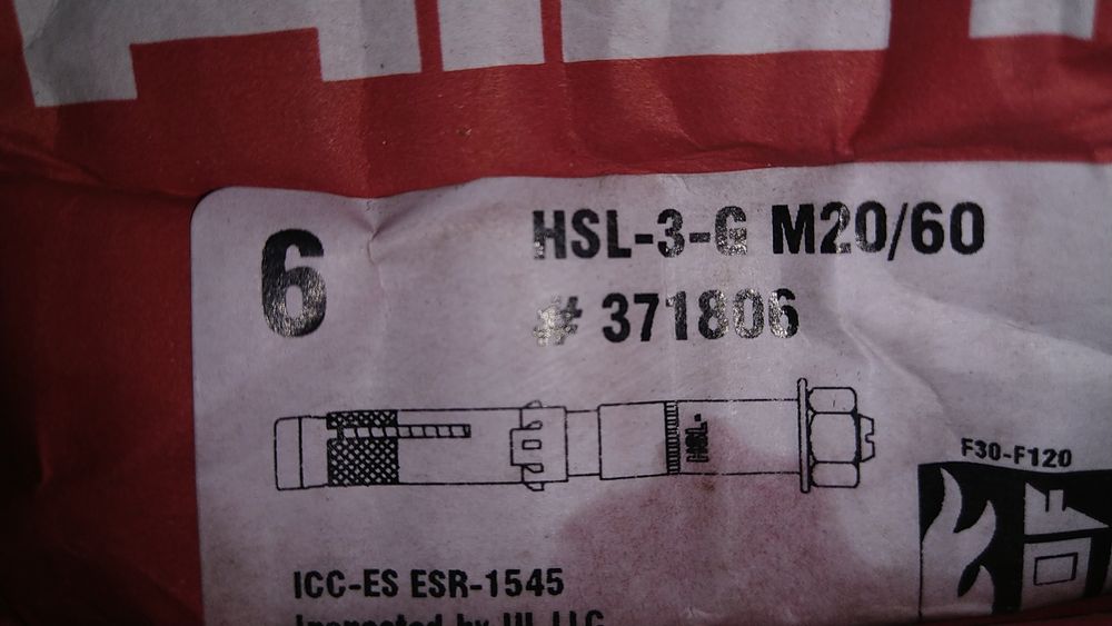 Ancoragem de expansão HSL / SPITS / Bucha metálica