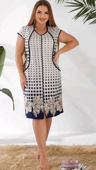 Женский летний халат  52 , 54 , 56 , 58, 60 рр.