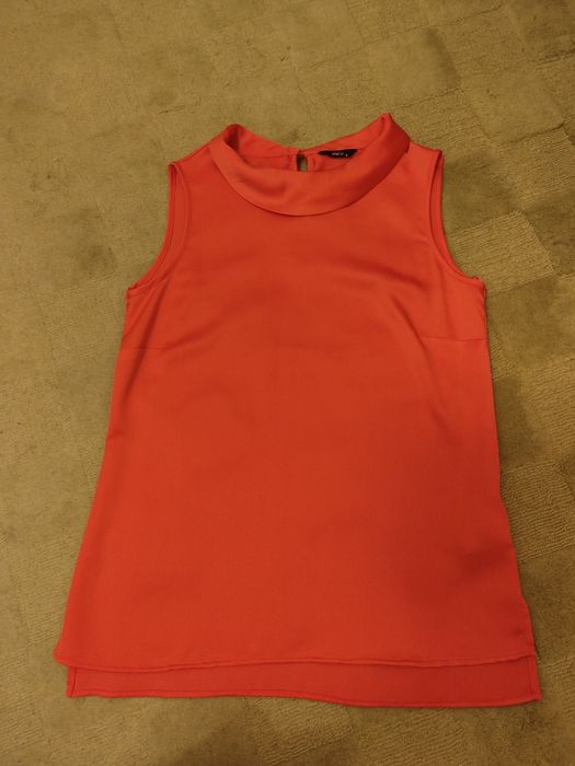 Bluzka z kołnierzykiem w kolorze koralowym w rozmiarze 8 M&Co