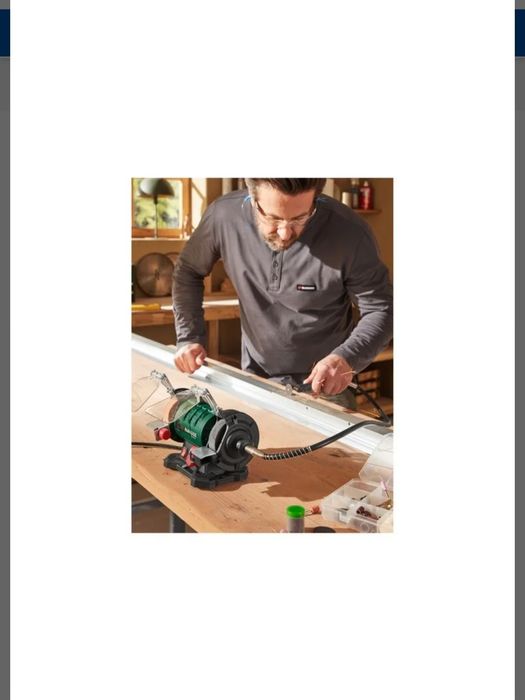 Esmerilhador duplo com eixo flexível parkside