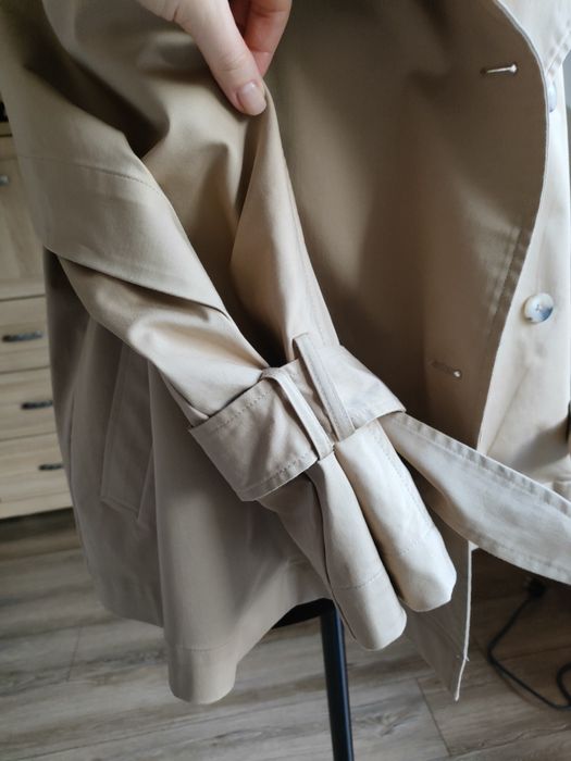 Trencz krótki MLE bawełna beż 36 S Kasia Tusk