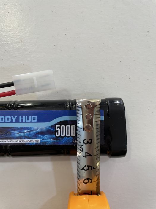 Bateria NiMH Hobby Hub 7.2V 5000mAh para Carros RC / Airsoft (Nova)