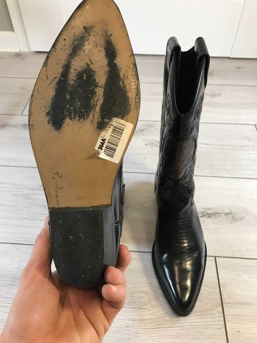 Piękne skórzane kowbojki Texas made in USA rozm. 40