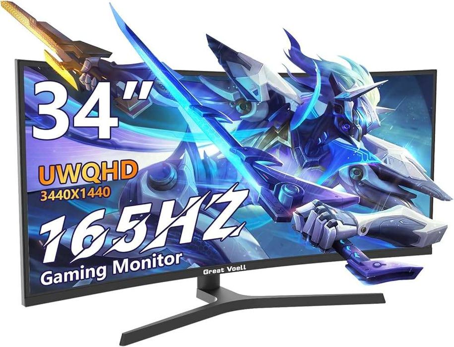 Monitor Great Voell Q340B45, (21:9) UWQHD (3440×1440) 165 Hz