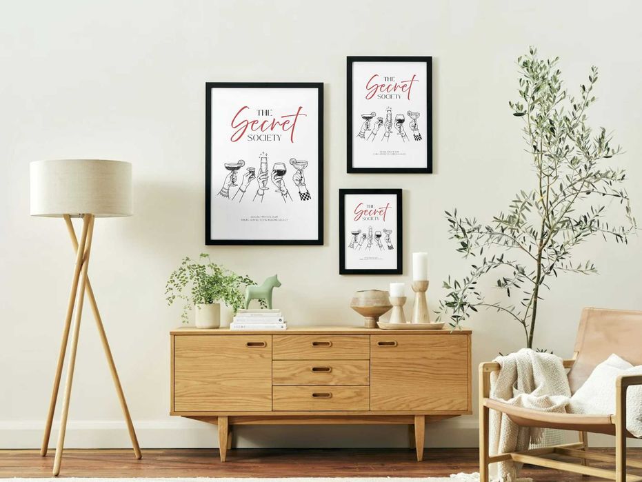 Plakat do kuchni The Secret Society A2 modna dekoracja| elegancki styl